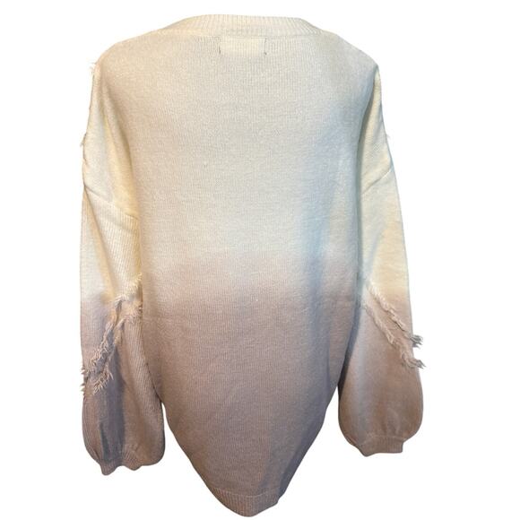 Sweet Lovely By Jen Mocha Mauve Ombre Sweater M/L - Picture 4 of 4